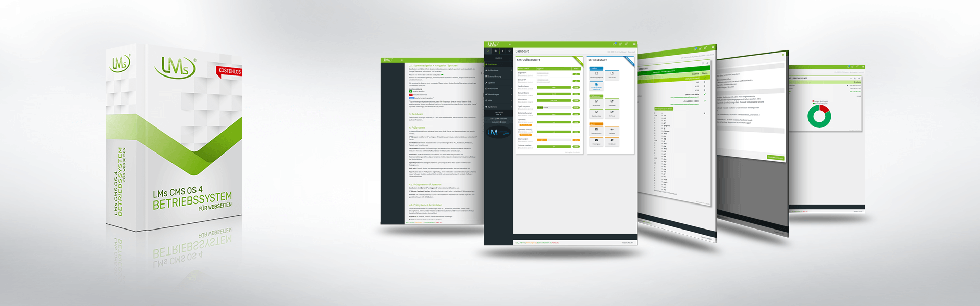 LMs CMS OS 4.0: CMS Betriebssystem fr Webseiten und Webaccounts inklusive Datensicherung und integriertem Mailsystem. Komplett kostenlos! 